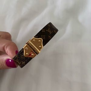Louis Vuitton leather bracelet